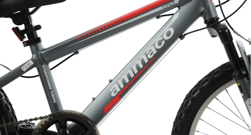 Ammaco Viper 18 Inch Wheel Kids Mountain Bike Grey-2